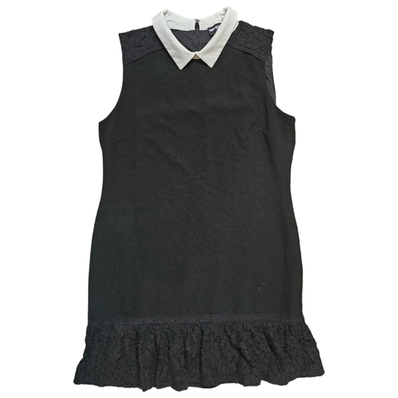 KARL LAGERFELD PARIS Collared Ruffle Mini Dress. Size 14 - Picture 8 of 10